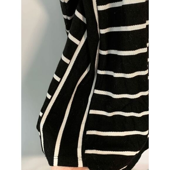 Chico's Women's Striped 3/4 Dolman Sleeve Round Neck Pullover T-Shirt 8/10 P - Picture 6 of 12